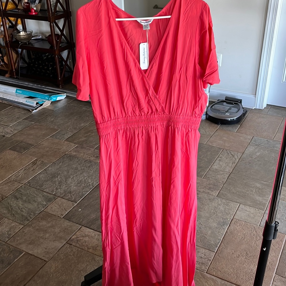 NWT Tommy Bahama XL coral dress